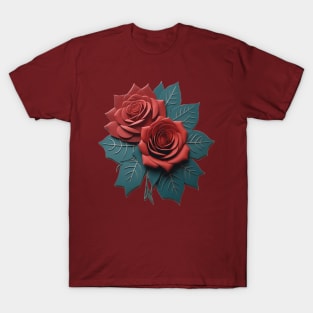 Deux fleurs rouges T-Shirt